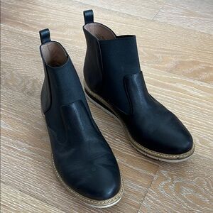 Black Leather Adam Tucker Black Chelsea Boots